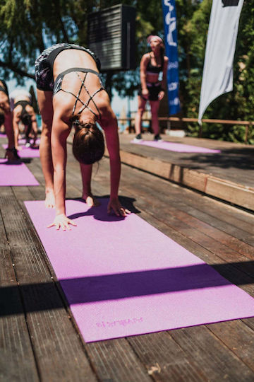 AMILA Exercise Mat Purple (173x61x0.4cm)