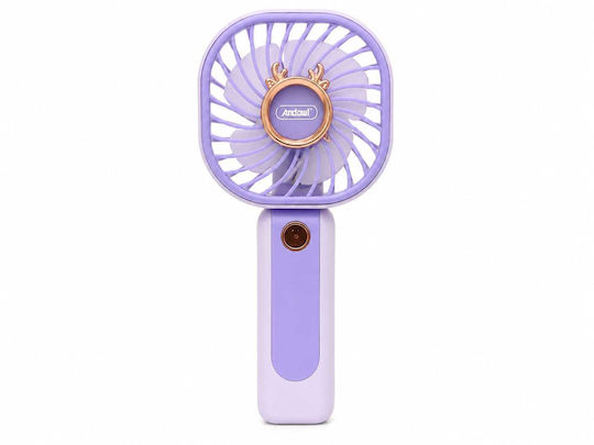 Andowl Вентилатор USB Лилав Q-F06