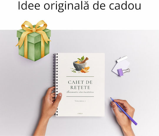 Caiet Spiral A4 Caietul De Rețete 53 Foi