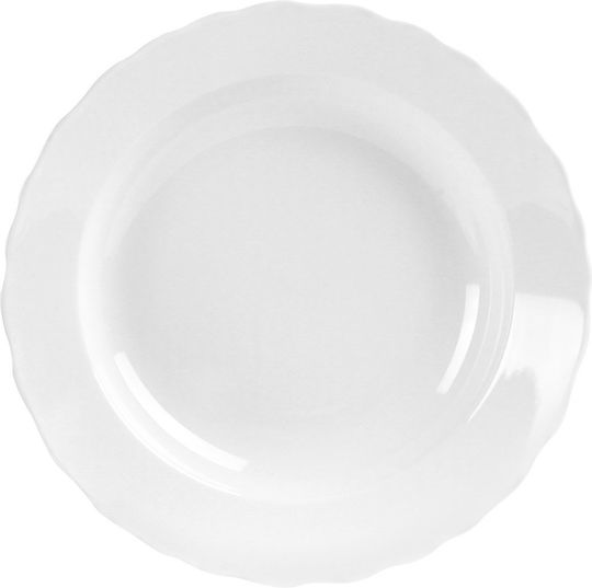 Orion Mona Πιάτο Βαθύ από Πορσελάνη Λευκό 24cm 6τμχ