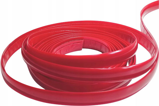 Decorativ PVC Trim Roșu Mat 21mm Autoadeziv Flexibil