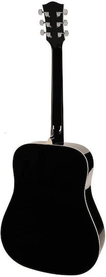 Richwood Series Acoustic Guitar for Left-Handed Players Black