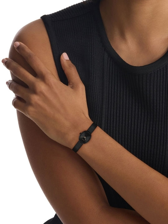 Calvin Klein Euphoria Ceas Dama 23.2mm Cu Baterie Cu Brățară Metalică Neagră