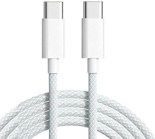 USB Typ-C Kabel Männlich - USB-C Weiß 1m TEL0003