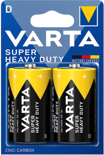 Varta Baterii De Zinc D 1.5V 2 Bucăți