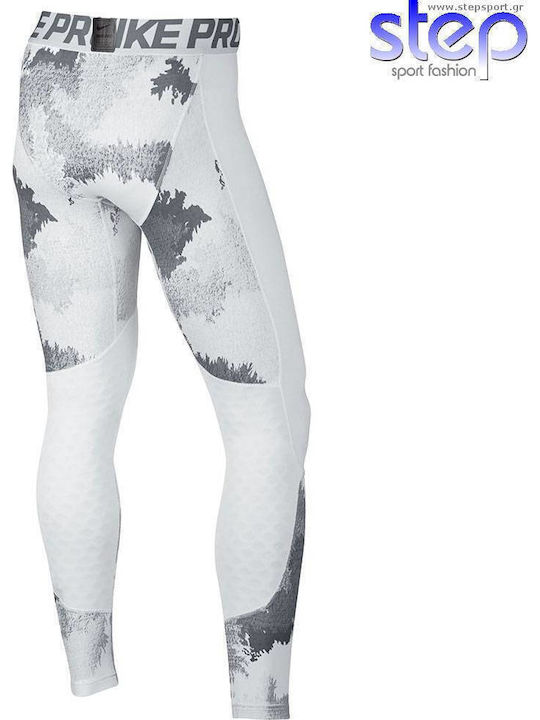 Nike Hyperwarm Tight AOP Colanți Sport Bărbați Lung Alb Nike Hyperwarm Tight AOP Colanți Sport Bărbați Lung Alb