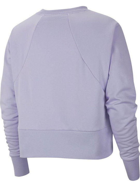 Dri-FIT W Nk Dry Flc Get Fit Lux Crw Damen Sweatshirt Fleece Lila