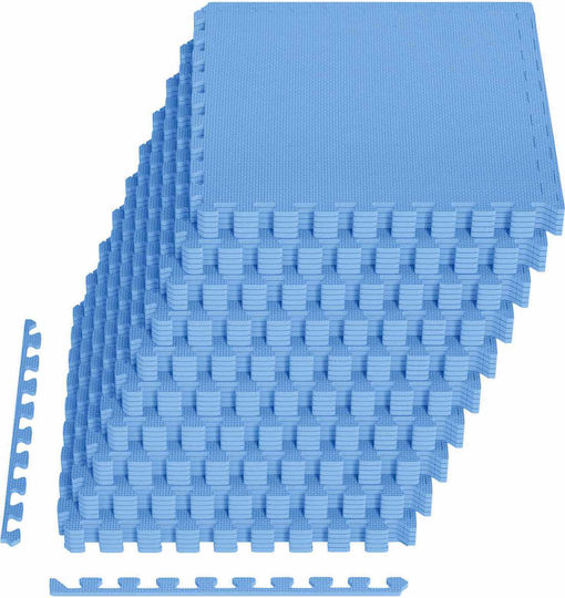 vidaXL Спортни Пъзел Подове Сини 60x60x1cm 40 Бр