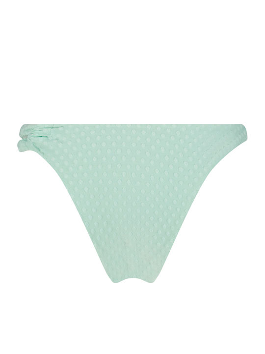 Bikini Bottoms High Waist Green Slip