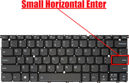 Πληκτρολόγιο Laptop Keyboard Lenovo Yoga S940-14iil 81q8 81r1 S940-14iwl 81q7 Ideapad S940-14iwl 81r0 5cb0w43534 5cb0w43502 US Без Рамка Със Задно Осветяване Сив КОД.41575usnofrblgray