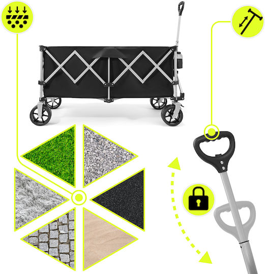 Kippwagen Zusammenklappbar Anhänger Gartenkarren Metallisch 250lt
