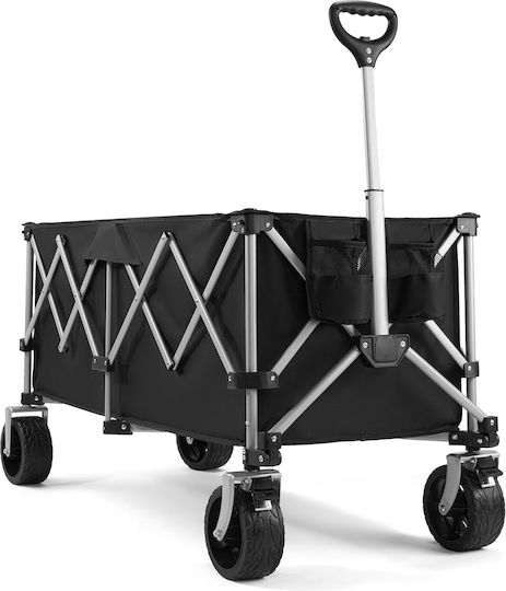 Kippwagen Zusammenklappbar Anhänger Gartenkarren Metallisch 250lt
