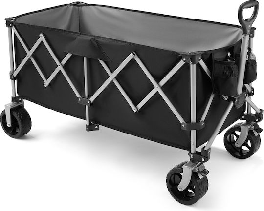 Kippwagen Zusammenklappbar Anhänger Gartenkarren Metallisch 250lt