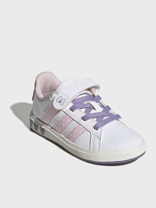 Disney Minnie Mouse Grand Court Kids Sneakers White