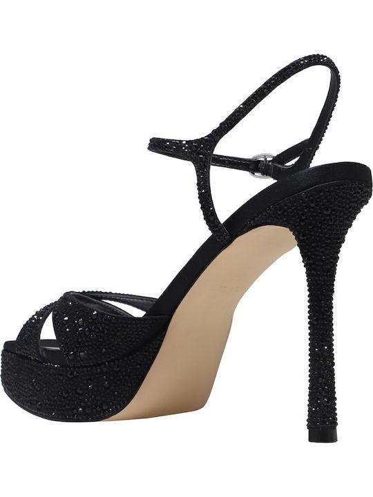 Fabric Sandals Black