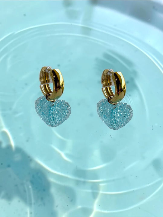 Ohrringe Aqua Meer Herz Ohrringe Aqua Meer Herz
