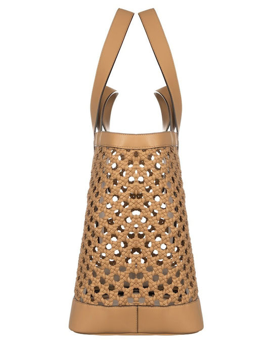 Michael Damen Tote Tasche Beige