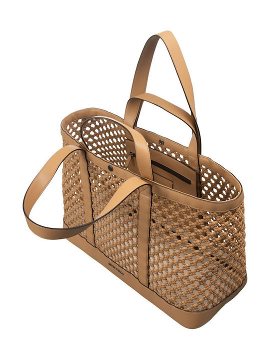 Michael Damen Tote Tasche Beige