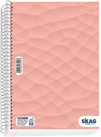 Skag Spiral Notebook Ruled A4 5 Subjects University Laminated