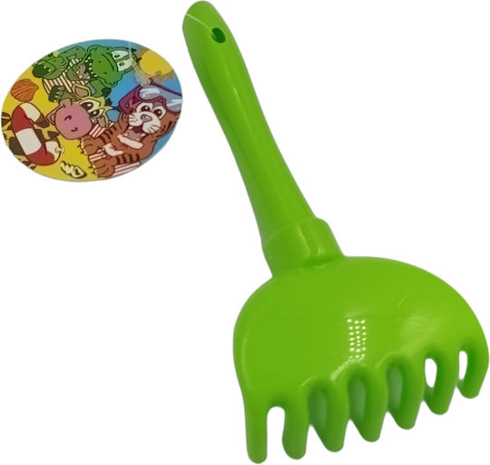 Plastic Beach Rake 24cm Green