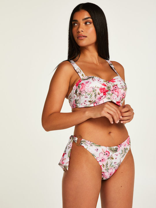 Strapless Bikini Top Floral Tropical 197409