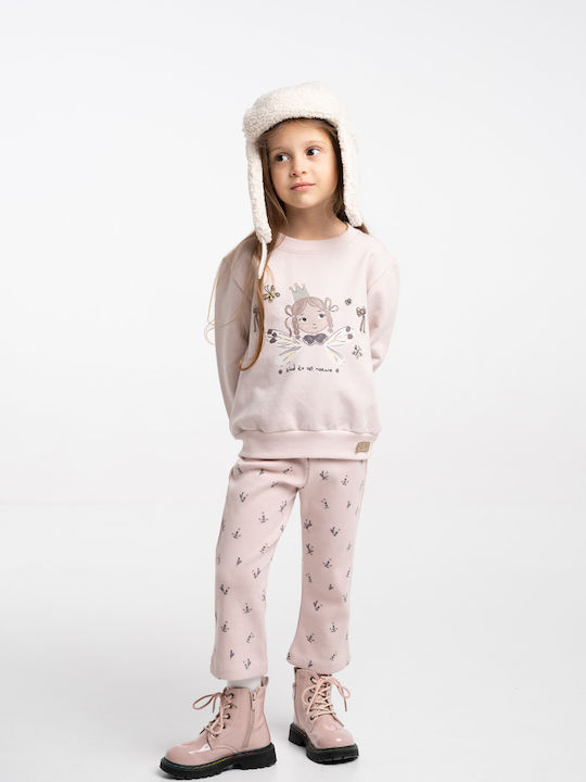 Kids Set with Leggings Winter 3 Pieces Powder