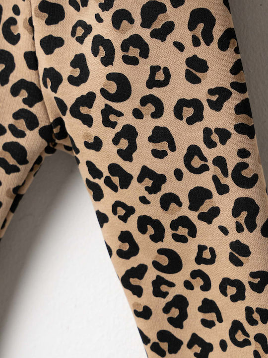 Kinderbekleidungssets mit Leggings und Sommer Mantel 3 Stück Leo