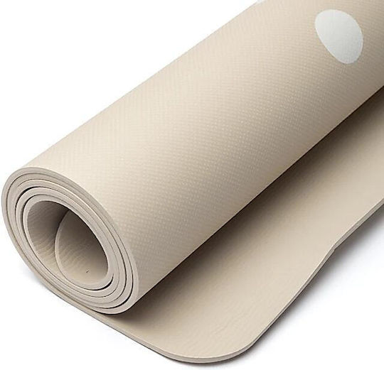 Yogi & Yogini Στρώμα Γυμναστικής Yoga Μπεζ (183x61cm)