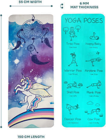 Myga Myga Trainingsmatte Yoga Beige (150x55cm)