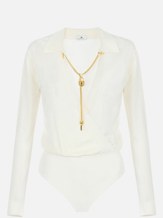 Корсаж Elisabetta Franchi Бял Bk03s66e2-193