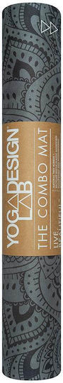 Yoga Design Lab Yoga Trainingsmatte Schwarz 178x61x0.15cm