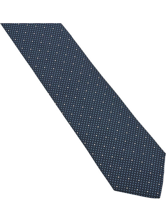 Boss Herren Krawatte Seide mit Mustern in Blau Farbe