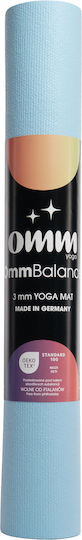 OMM Στρώμα Γυμναστικής Yoga Μπλε (183x60cm)