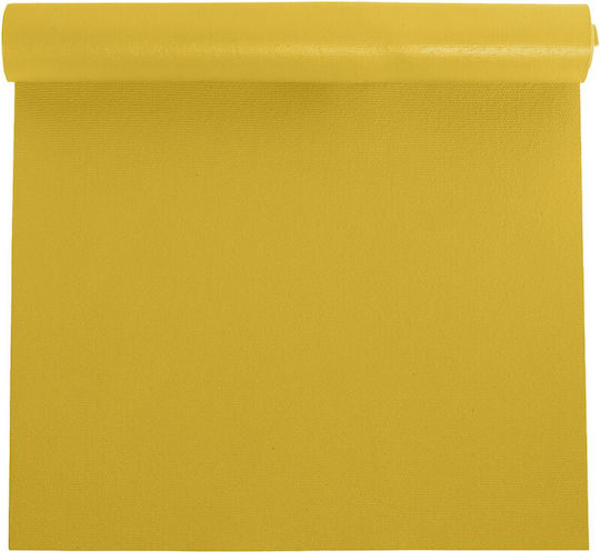 OMM Στρώμα Γυμναστικής Yoga Κίτρινο (183x60cm)