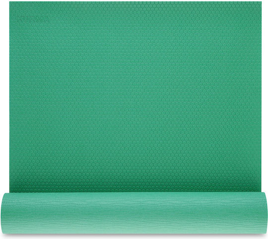Kurma Матрак За Фитнес Йога Зелен 185x60см