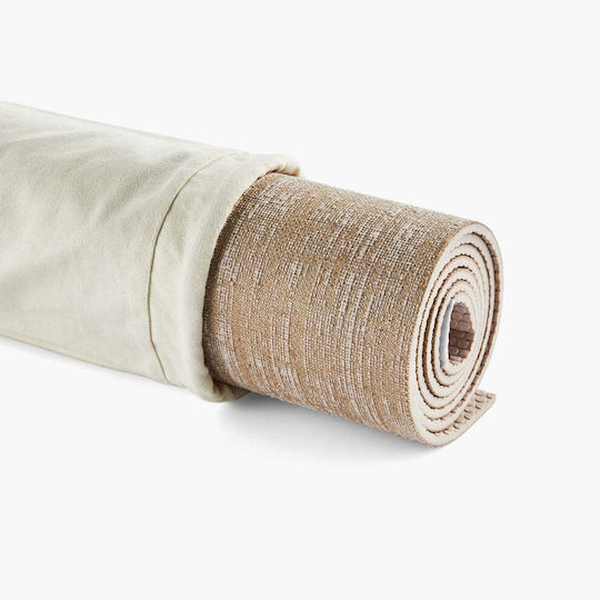 Geantă Din Bumbac Pentru Saltea De Yoga Bej