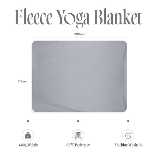 Myga Pătură De Yoga Din Fleece Stone