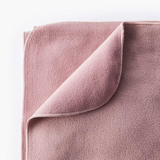 Myga Fleece Yoga Blanket Blush