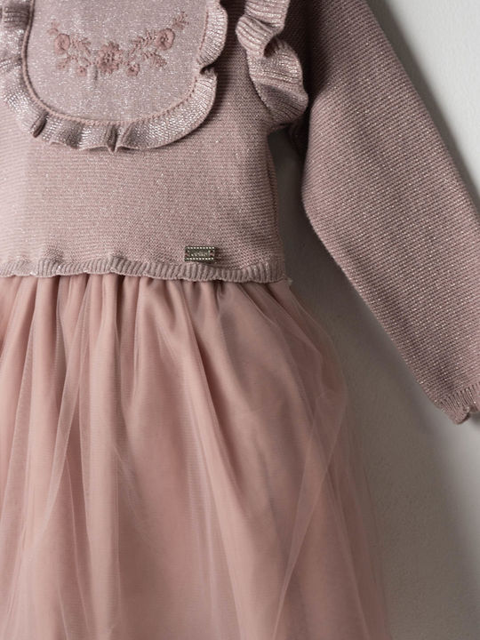 Evita Rochie de fete din tulle violet