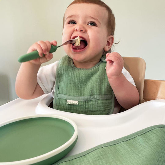 Smikkels Children's Silicone Lunch Box Set Green