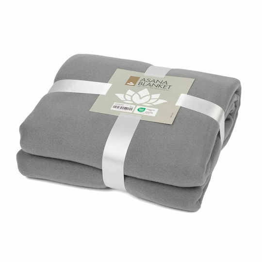 Bodhi Asana Yoga Blanket Gray