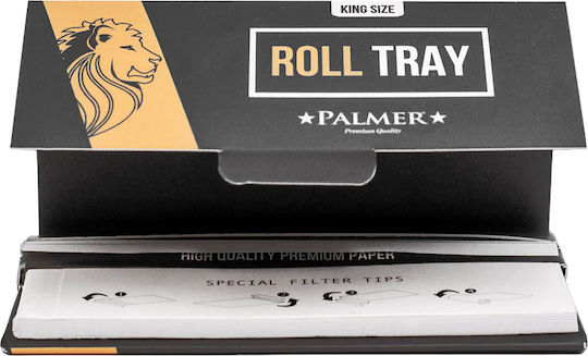 Palmer Χαρτάκια Στριφτού Τσιγάρου King Size Slim με Τζιβάνες 1τμχ