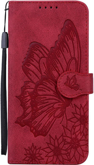 Galaxy Wallet Synthetic Leather / Silicone Red (Samsung Galaxy A37/a36 5g)