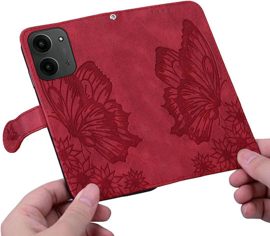 Galaxy Wallet Synthetic Leather / Silicone Red (Samsung Galaxy A37/a36 5g)
