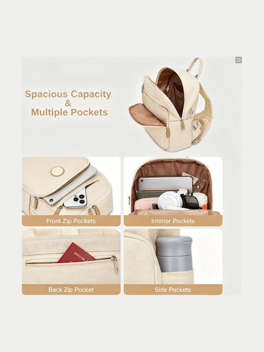 Miss Lulu Backpack Μπεζ