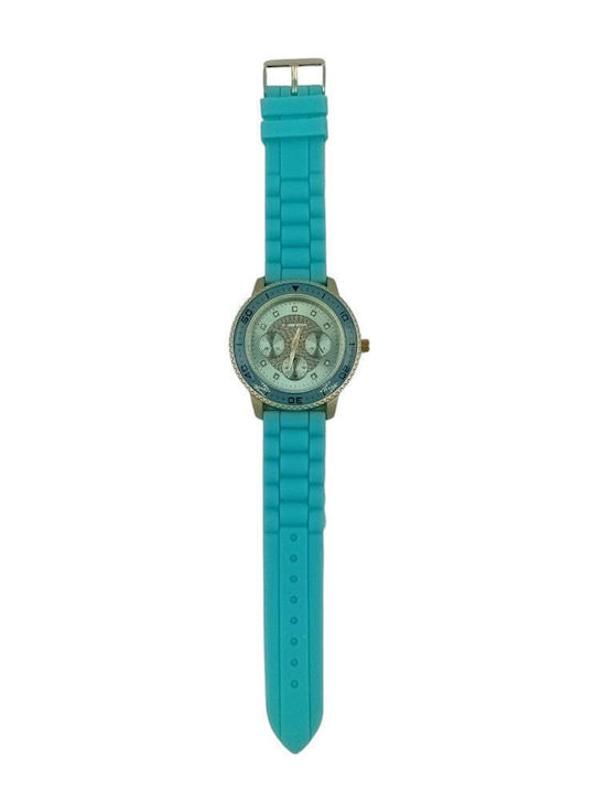 Damenuhren 40mm Batterie mit Gummi Armband