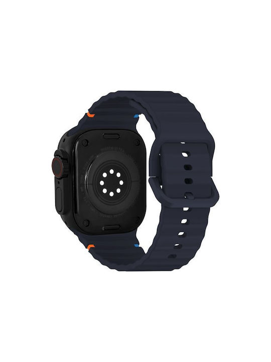 Mobilize Силиконова Каишка Синя (Apple Watch Series 42/44/45/49 мм)