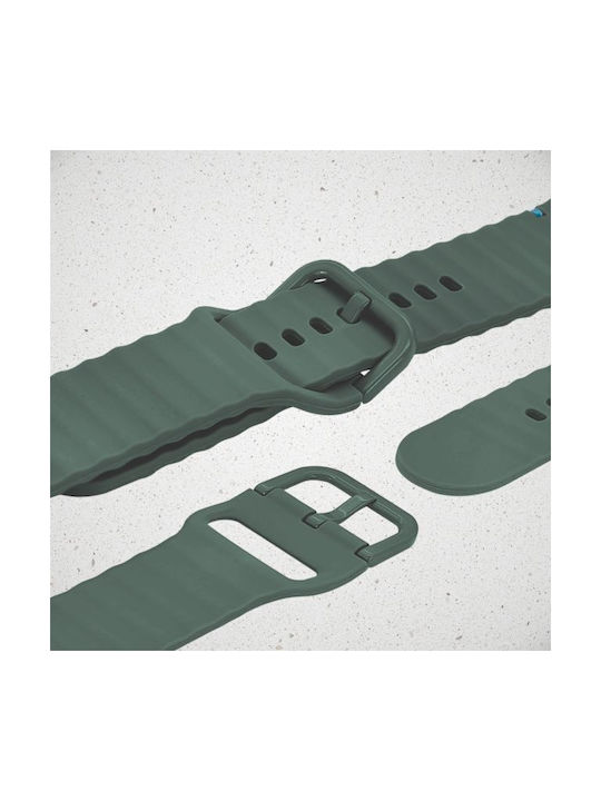 Mobilize Силиконова каишка Тюркоазен (Apple Watch Series 42/44/45/49 мм)