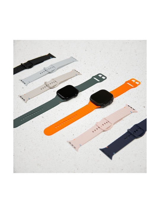Mobilize Силиконова Каишка Бежов (Apple Watch Series 42/44/45/49 Mm)