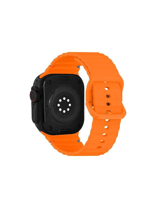 Mobilize Силиконова каишка Оранжева (Apple Watch Series 42/44/45/49 мм)
